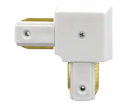 ⁨Łącznik do szyn jednofazowych narożny 90 stopni biały 230v⁩ w sklepie Wasserman.eu