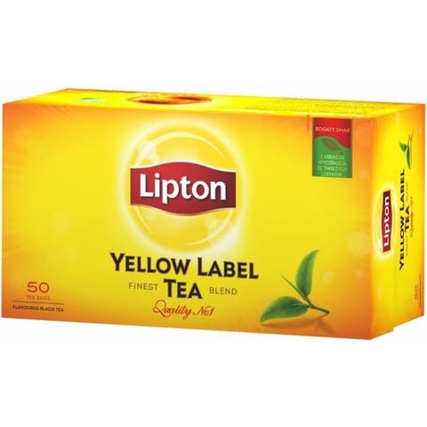 ⁨HERBATA LIPTON YELLOW LABEL (50)⁩ w sklepie Wasserman.eu