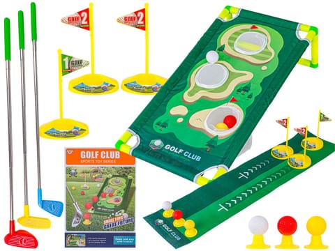 ⁨Mini golf, Zestaw dla dzieci do gry w mini golfa, Plansza + Kije + Akcesoria⁩ w sklepie Wasserman.eu