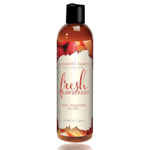 ⁨Intimate Earth - Fresh Strawberries Flavored Lubricant 120 ml⁩ w sklepie Wasserman.eu