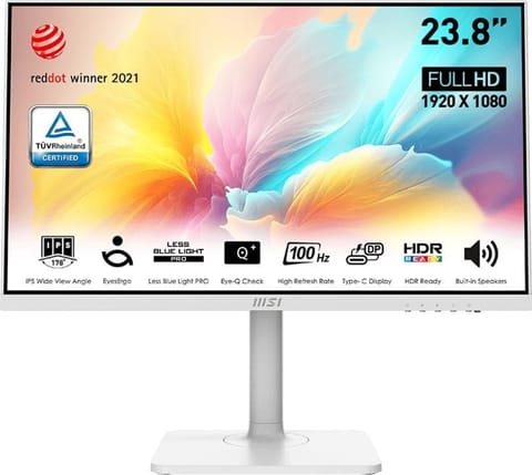 ⁨Monitor MSI Modern MD2412PW (23.8" /IPS /100Hz /1920 x 1080 /Biały)⁩ w sklepie Wasserman.eu