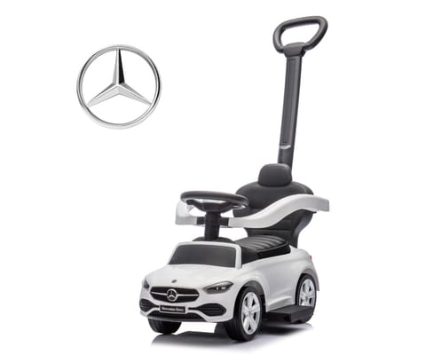 ⁨Milly Mally Pojazd z rączką MERCEDES C-Class Deluxe White⁩ w sklepie Wasserman.eu