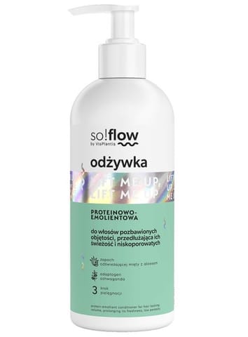 ⁨SO!FLOW Proteinowo-emolientowa odżywka do włosów pozbawionych objętości 300 ml⁩ w sklepie Wasserman.eu