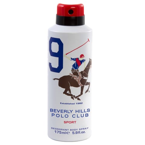 ⁨BEVERLY HILLS Polo Club 9 Deo spray dla mężczyzn 175 ml⁩ w sklepie Wasserman.eu