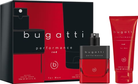 BUGATTI Zestaw prezentowy męski Performance Red (woda toaletowa 100 ml + żel pod prysznic 200 ml) w sklepie Wasserman.eu
