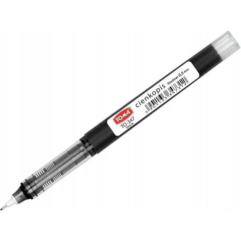 ⁨Cienkopis kapilarny 0,5mm czarny TO-347 TOMA⁩ w sklepie Wasserman.eu