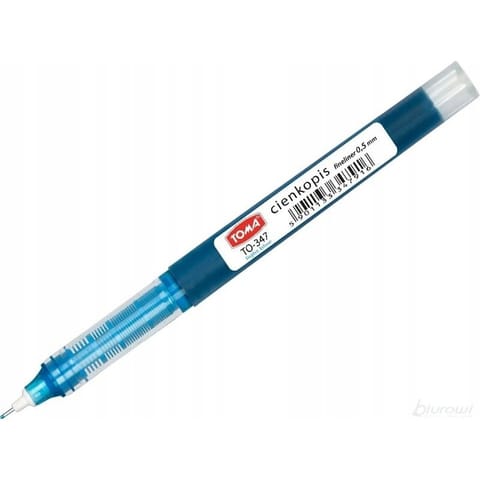 ⁨Cienkopis kapilarny 0,5mm jasnoniebieski TO-347 TOMA⁩ w sklepie Wasserman.eu