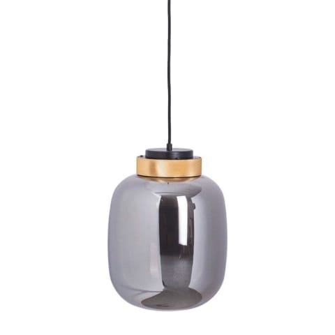 ⁨Pendant lamp BOOM LED gray gold 25 cm (Color smoked glass)⁩ at Wasserman.eu