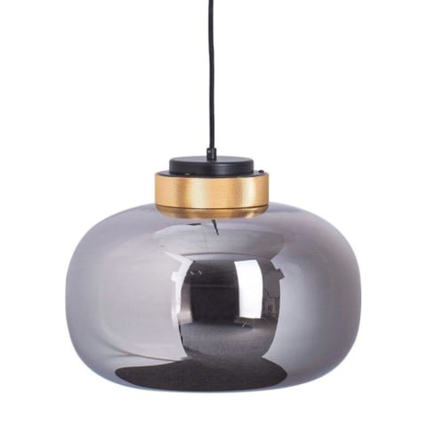 ⁨Pendant lamp BOOM LED gray gold 35 cm (Color smoked glass)⁩ at Wasserman.eu