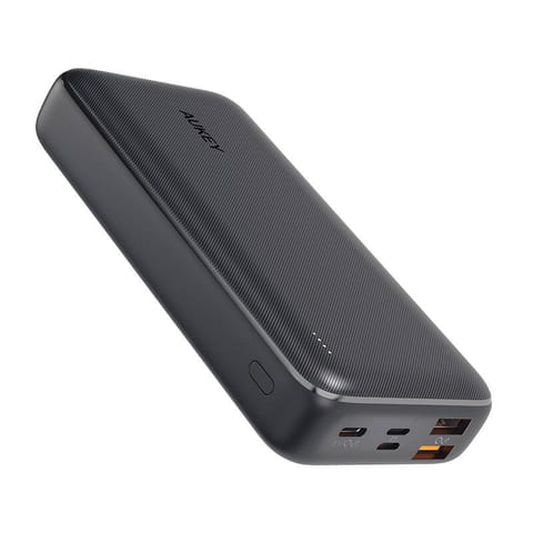 ⁨AUKEY PB-N74S Power Bank 20000mAh 22.5W QC 3.0 PD 3.0 5xUSB SCP LCD Black⁩ at Wasserman.eu