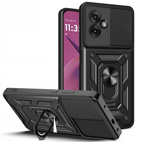 ⁨Etui MOTORLA MOTO G55 5G Tech-Protect Camshield Pro czarne⁩ w sklepie Wasserman.eu