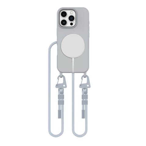 ⁨Etui IPHONE 16 PRO MAX Tech-Protect Magnecklace MagSafe Crayon szare⁩ w sklepie Wasserman.eu