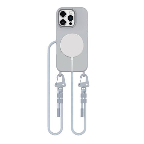 ⁨Etui IPHONE 16 PRO Tech-Protect Magnecklace MagSafe Crayon szare⁩ w sklepie Wasserman.eu