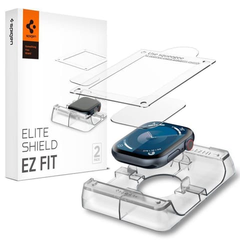 ⁨Szkło Hybrydowe APPLE WATCH 10 (42MM) Spigen Elite Shield "Ez Fit" 2-pack Clear⁩ w sklepie Wasserman.eu