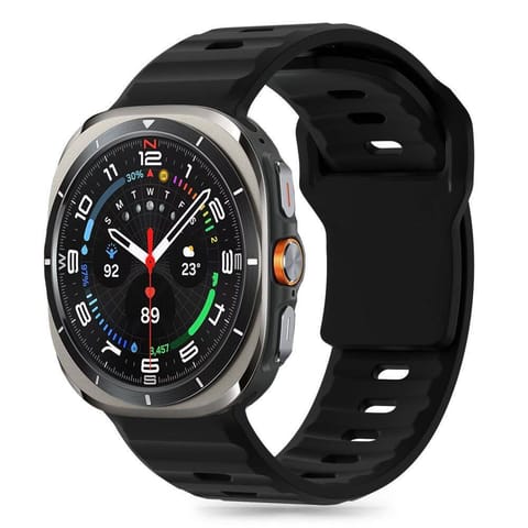 ⁨Pasek do SAMSUNG GALAXY WATCH ULTRA (47MM) Tech-Protect Silicone czarne⁩ w sklepie Wasserman.eu