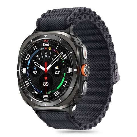 ⁨Pasek do SAMSUNG GALAXY WATCH ULTRA (47MM) Tech-Protect Weave Pro czarne⁩ w sklepie Wasserman.eu