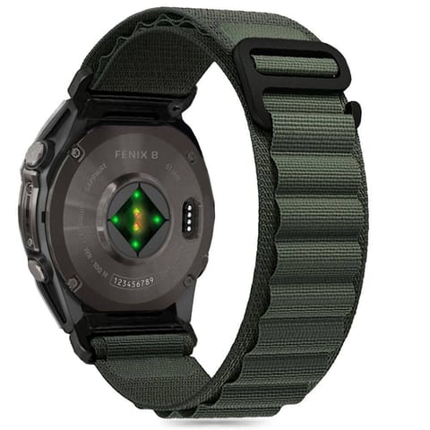 ⁨Pasek do GARMIN FENIX 5 / 6 / 6 PRO / 7 / 8 / E (47MM) Tech-Protect Nylon Pro Olive zielone⁩ w sklepie Wasserman.eu