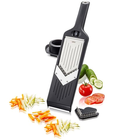 ⁨GEFU Julienne VIOLI 2.0 slicer Manual Black ABS synthetics, Stainless steel⁩ at Wasserman.eu