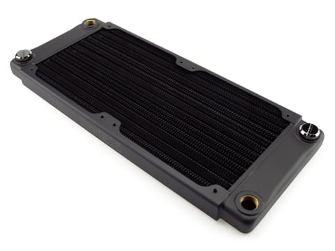 ⁨XSPC TX240 Ultracienki grzejnik z przepływem krzyżowym - 240mm, czarny⁩ w sklepie Wasserman.eu