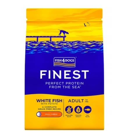 ⁨FISH4DOGS Finest Ocean White fish Small Adult - dry dog food - 1,5kg⁩ at Wasserman.eu