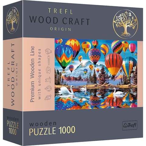 ⁨Wooden Jigsaw Puzzle 1000el - Colorful Balloons 20143 Trefl⁩ at Wasserman.eu