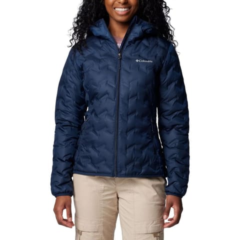 ⁨Kurtka Columbia Delta Ridge II Down Hooded Jacket W (kolor Granatowy, rozmiar L)⁩ w sklepie Wasserman.eu