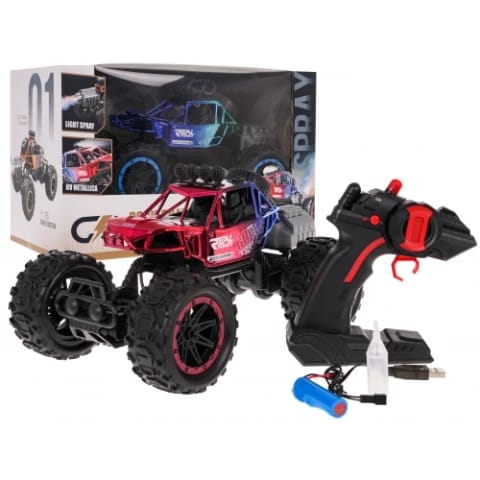 ⁨Crawler REAL ROCK z Funkcją Dymu R/C Czerwony⁩ w sklepie Wasserman.eu