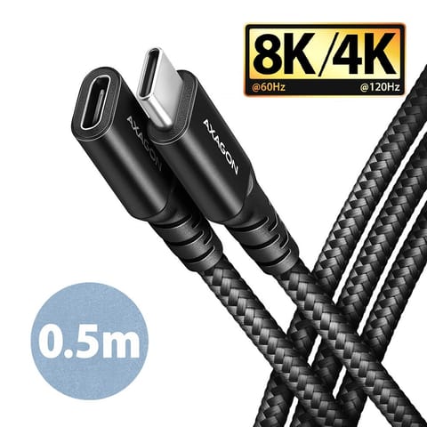 ⁨BUCM32-CF05AB Kabel przedłużacz Gen2 USB-C - USB-C 0.5m, 5A, 20Gbps, PD 240W, oplot⁩ w sklepie Wasserman.eu