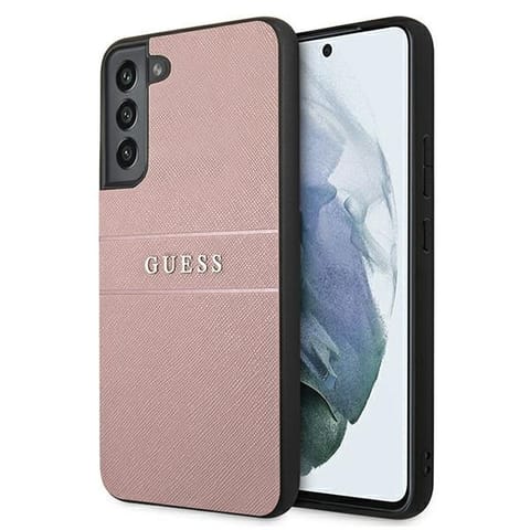 ⁨Guess GUHCS22MPSASBPI S22+ S906 różowy/pink Saffiano Stripe⁩ w sklepie Wasserman.eu