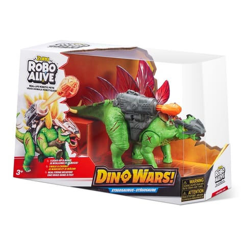 ⁨Figurka interaktywna Robo Alive Dino Wars Stegozaur⁩ w sklepie Wasserman.eu