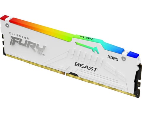 Pamięć RAM Kingston Fury Beast White RGB 64GB (2x32GB) DDR5 6000MHz w sklepie Wasserman.eu