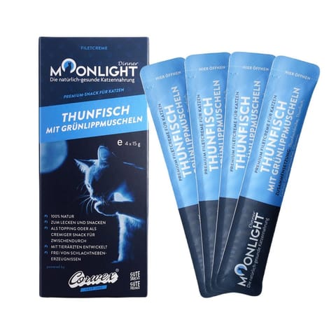 ⁨Moonlight Dinner Krem - Tuńczyk,omułek 60g,15gx4⁩ w sklepie Wasserman.eu
