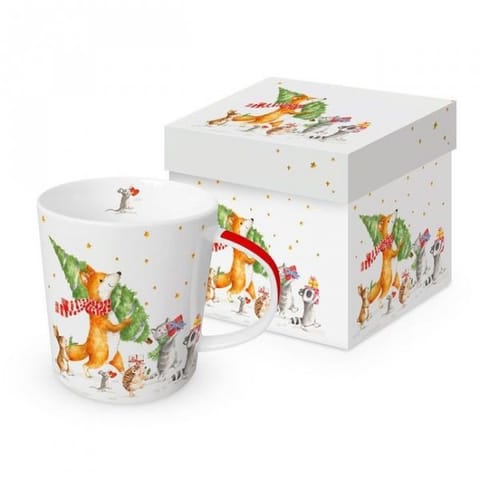 ⁨Idą Święta Kubek Porcelanowy w Ozdobnym Pudełku 350 ml⁩ w sklepie Wasserman.eu