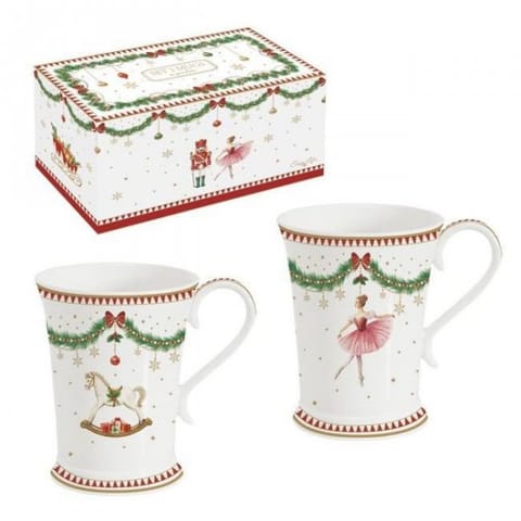 ⁨Magia Świąt Kubki Porcelanowe w Ozdobnym Pudełku 3⁩ w sklepie Wasserman.eu