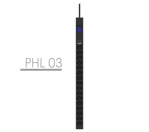 ⁨LISTWA ZASILAJĄCA RACK PDU 19" POWERWALKER 10A 16X IEC C13 3M IEC C14 MIERNIK PIONOWA CZARNA⁩ w sklepie Wasserman.eu