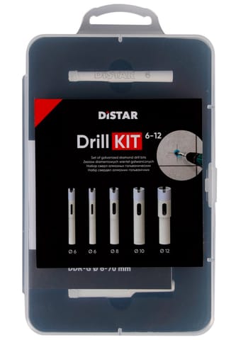 ⁨Zestaw wierteł diamentowych Distar DrillKIT 6-12⁩ w sklepie Wasserman.eu