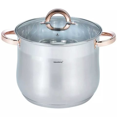 ⁨KLAUSBERG GARNEK GASTRO Z POKRYWĄ 24cm 8,6L KB-7793⁩ w sklepie Wasserman.eu