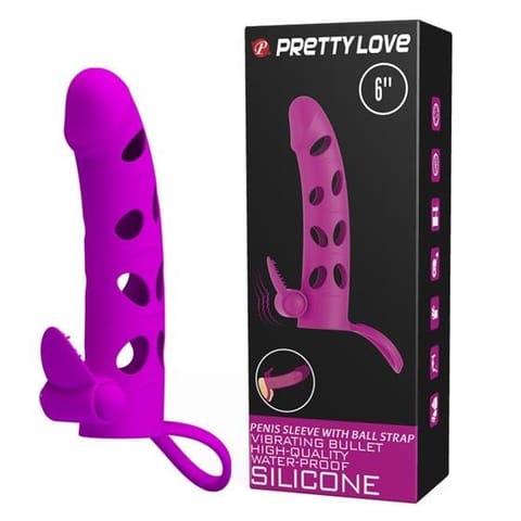 ⁨Pretty Love 6 Inch Vibrating Penis Sleeve Pink⁩ w sklepie Wasserman.eu