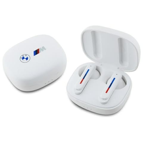 BMW słuchawki Bluetooth BMBEMIATP20LOH TWS + stacja dokująca biały/white Printed Logos w sklepie Wasserman.eu