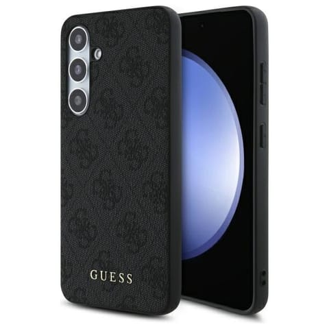 ⁨Guess GUHCS24FEG4GFGR S24 FE S721         szary/grey hardcase 4G Metal Gold Logo⁩ w sklepie Wasserman.eu