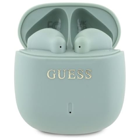 Guess słuchawki Bluetooth GUTWSJ14ESGN TWS + stacja dokująca zielony/green Printed Classic Logo w sklepie Wasserman.eu