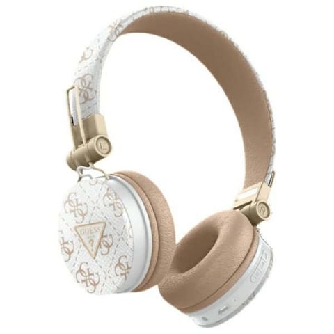 Guess słuchawki nauszne Bluetooth ENC GUBH70E4PTMH biały/white 4G Triangle Round Shape w sklepie Wasserman.eu