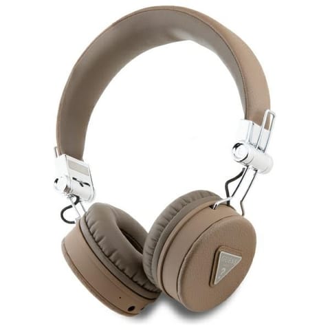 Guess słuchawki nauszne Bluetooth ENC GUBH70PGTSPSW brązowy/brown Grained Classic Round Shape w sklepie Wasserman.eu