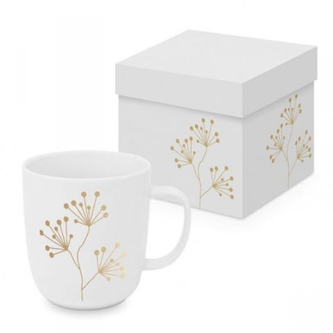 ⁨Czyste Złoto Kubek Porcelanowy w Ozdobnym Pudełku 400 ml⁩ w sklepie Wasserman.eu