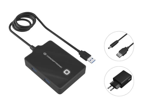 ⁨Conceptronic Hubbies 4-Port Usb 3.0 Hub⁩ w sklepie Wasserman.eu