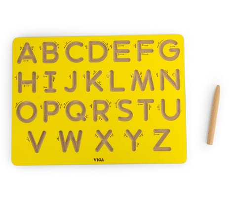 ⁨Viga 44696 Drewniana tablica kreślarska - wielkie litery⁩ w sklepie Wasserman.eu