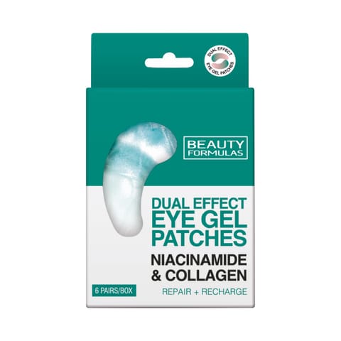 ⁨BEAUTY FORMULAS Eye Gel Patches Dual Effect Żelowe Płatki pod oczy - Niacynamid+Kolagen⁩ w sklepie Wasserman.eu