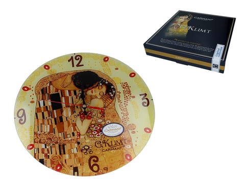 Zegar ścienny - G. Klimt, Pocałunek (CARMANI) w sklepie Wasserman.eu