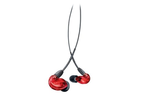 ⁨Shure SE215SPE-RD-EFS - Słuchawki douszne z pojedynczym przetwornikiem i kablem 3.5mm (czerwone)⁩ w sklepie Wasserman.eu