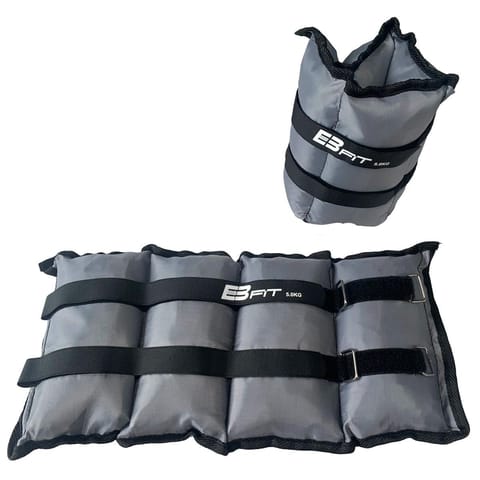 ⁨OBCIĄŻENIE NA PRZEGUBY SZARE 10KG (2x5KG) EB FIT⁩ w sklepie Wasserman.eu